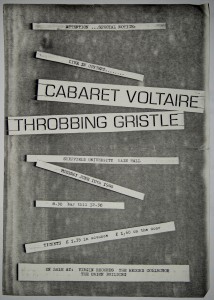 Cabaret Voltaire gig poster