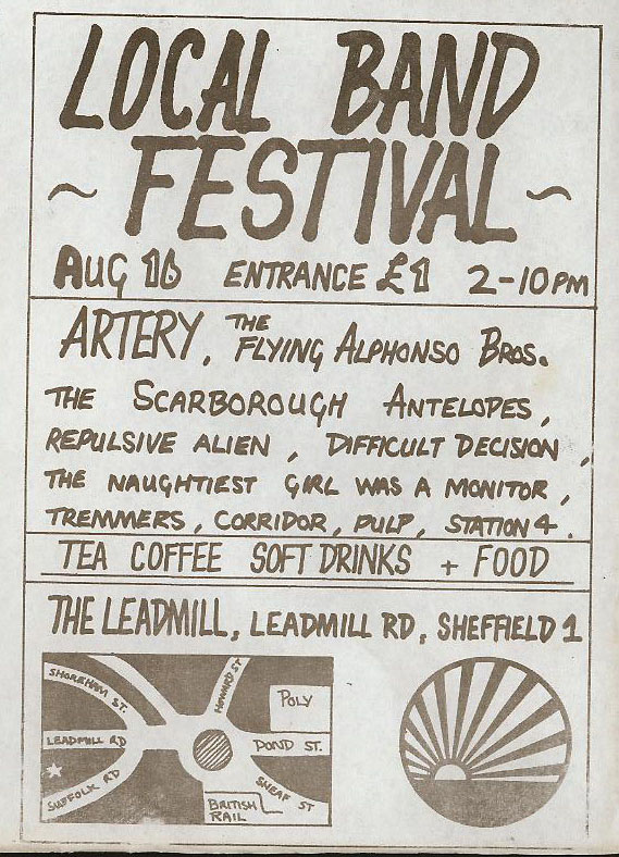leadmill Bouquet of Steel festival poster  