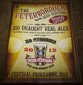 Peterborough Beer Festival programme 2012