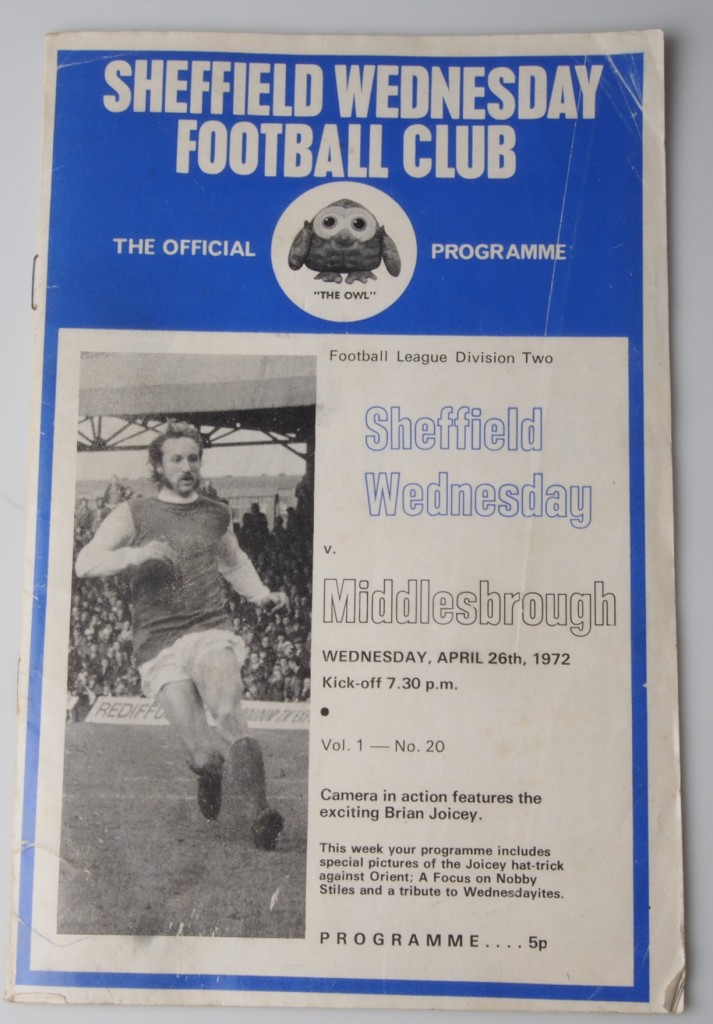 Sheffield Wednesday vs Middlesbrough program