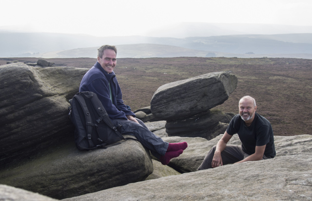 Steve and Pete at back tor