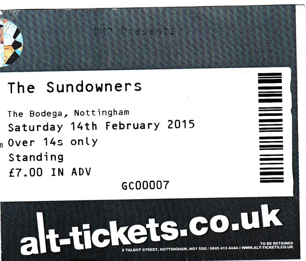 sundowners ticket
