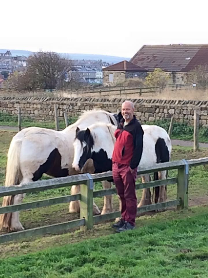 pete at whitby with horses